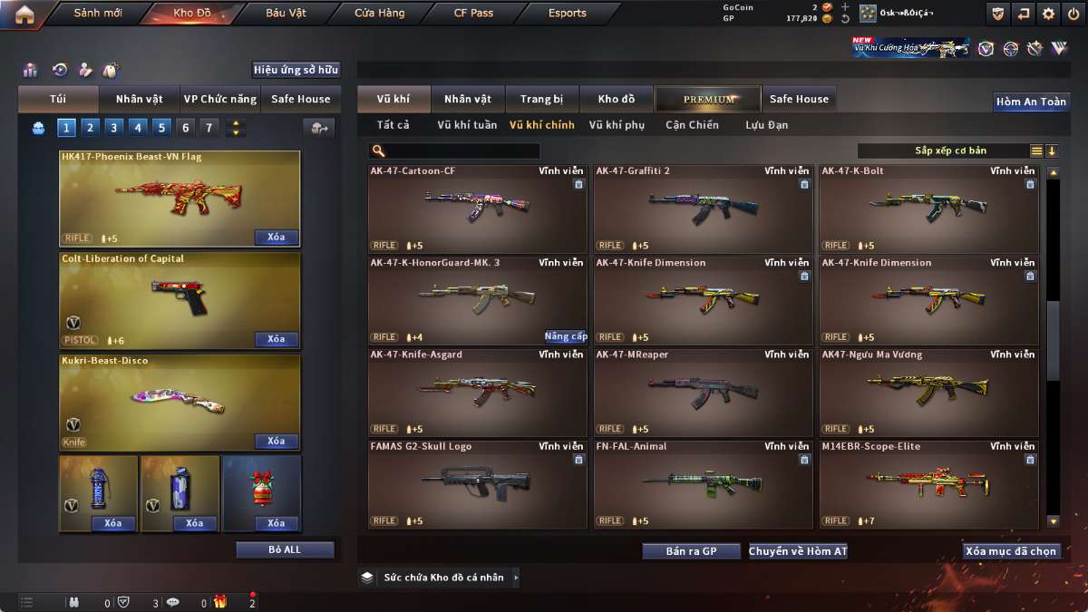 shop acc cf uy tin gia re